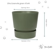 Pot Elho Greenville groen