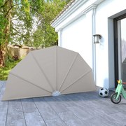 vidaXL Terrasscherm inklapbaar 160 cm crème