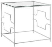 vidaXL Salontafel 55x55x55 cm roestvrij staal