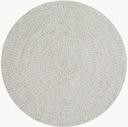 Rond in- & outdoor laagpolig vloerkleed Trenzado