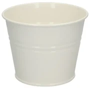 Bloempot, zink, offwhite,Ø 14 cm