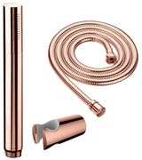 Best design Lyon handdoucheset met staaf handdouche doucheslang en handdouchehouder rosé goud mat sw353548/sw353559/sw452703/