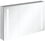 Villeroy & Boch My View spiegelkast - met 2 deuren met geïntegreerde LED verlichting verticaal 120x75x17.3cm a4231200