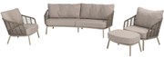 Puglia stoel bank loungeset 4 delig organic latte Taste 4SO