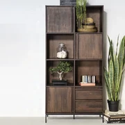 Eleonora Jimmy Kast Donker Mango Hout - 90x40x180cm.