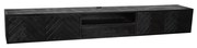Starfurn New York Zwevend Tv-meubel Zwart Visgraat 280 Cm - 280x35x33cm.