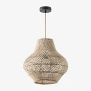 Magali Plafondlamp Natuurlijk - Zwart & Ø40 Cm Magali - Sklum