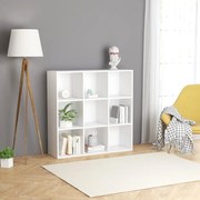 vidaXL Boekenkast 98x30x98 cm spaanplaat wit