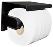 Wiesbaden Brush toiletrolhouder mat zwart 24.2840