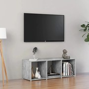 vidaXL Tv-meubel 107x35x37 cm spaanplaat betongrijs