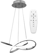 Hangring Plafondlamp Modern LED Remote APP389-CP Chroom