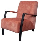 Fauteuil - Ponza - velours Adore roze 166