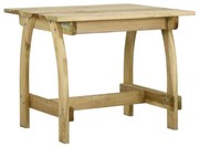 vidaXL Tuintafel 110x74x75 cm geïmpregneerd grenenhout