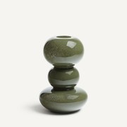 Handgeblazen glazen vaas H29,6 cm, Fysa