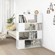 vidaXL Boekenkast/kamerscherm 100x24x124 cm hoogglans wit