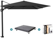 Platinum Challenger Premium T2 3.5x2.6 m - Jet Black met Modena voet en hoes