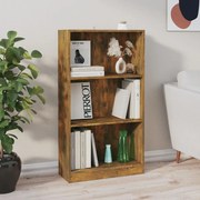 vidaXL Boekenkast 60x24x109 cm bewerkt hout gerookt eikenkleurig