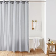 Effen douchegordijn met canvas aspect SCENARIO