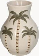 Handbeschilderde vaas Palm Tree, H 22 cm