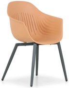 Tuinstoel Kunststof Oranje Lifestyle Garden Furniture Lissabon