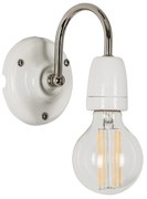 Wandlamp Sophie wit Keramiek E27 fitting klassiek leeslamp