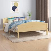 vidaXL Bedframe massief grenenhout 140x200 cm