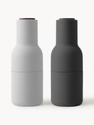 Zout- en pepermolen Bottle Grinder met walnootdeksel, set van 2