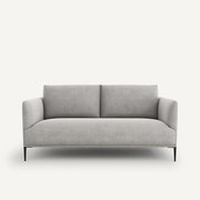 Compacte zitbank in stonewashed fluweel, Oscar, design E. Gallina