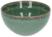 Schaal reactieve glazuur, steengoed, groen,Ø 13,5 cm