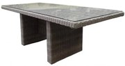 Menorca dining tuintafel 220x100xH75 cm grijs