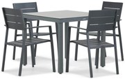 Tuinset 4 personen 90 cm Aluminium Grijs Lifestyle Garden Furniture Stella/Porto
