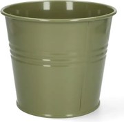 Bloempot, zink, olijfgroen,Ø17 cm