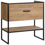 Comad Brooklin 821 FSC onderkast 80cm eiken/zwart