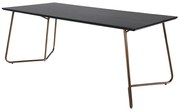 Jörn Eettafel - Bokke - 190x90 cm - Zwart/Goud - Jörn