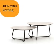 + 10% kassakorting | Loungetafel Apple Bee | N.V.T.  | Tuintafel Sintered stone | 79x63cm | Kees Smit Tuinmeubelen