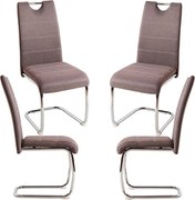 Set 4 Hallen Stoffen Stoelen