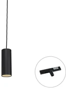 Design hanglamp zwart incl. rail adapter 1-fase - Slimline Tubo Design GU10 rond Binnenverlichting Lamp