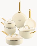 Kookset Padova met antiaanbaklaag, 10-delig