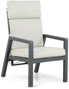 Verstelbare Tuinstoel Aluminium Grijs-antraciet Lifestyle Garden Furniture Albelli