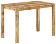 vidaXL Eettafel 110x60x76 cm ruw mangohout