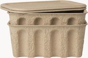 Opbergdozen Pulp van papierpulp, D 18 cm, 2-delig