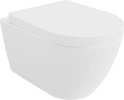 Mexen Rico wc-pot met softclose harde zitting, wit glanzend - 30478000