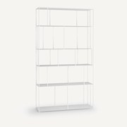 Boekenrek in staal Parallel, grote breedte