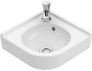 Villeroy & Boch O.novo hoekfontein 32x32cm met kraangat met overloop ceramic+ wit 731032R1