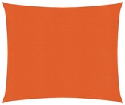 vidaXL Zonnezeil 160 g/m² 2,5x2,5 m HDPE oranje