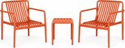 Bistroset 2 personen  Kunststof Oranje Domani Furniture Alba