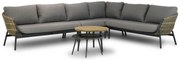 Hoek loungeset 5 personen Aluminium/wicker Taupe  Coco Nathan/Enchante