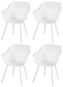 Set van 4 - Hartman Sophie Element dining armstoel - wit