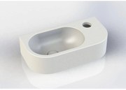 Beaux Nantes fontein afgerond rechts 40x20x10cm mat wit