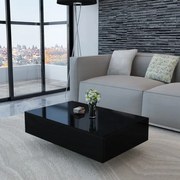 vidaXL Salontafel hoogglans zwart